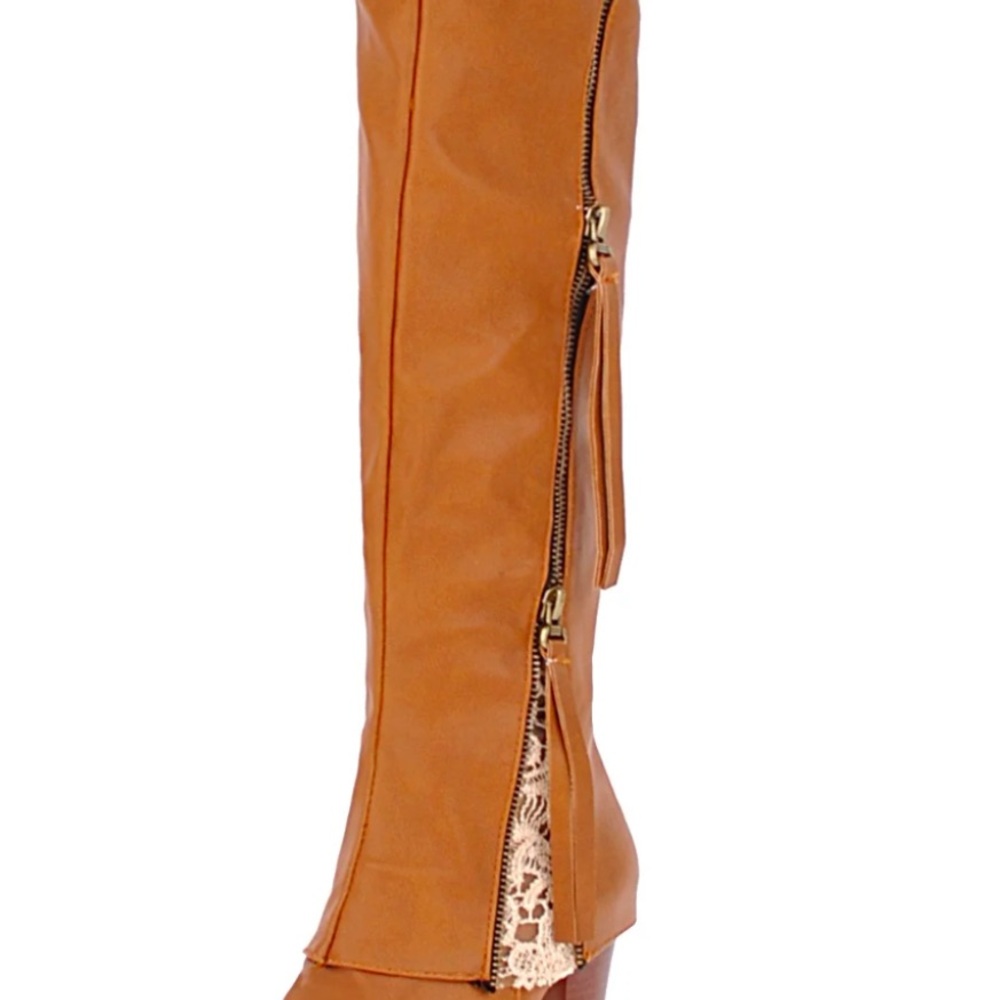 Women's Tan Knee-High Boots